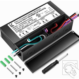 24V 100W Dimmable LED Driver, 5-in-1 Triac/ELV/MLV//0-10V/1-10V/PWM/V-R Dimming AC to DC Power Supply, IP67 Waterproof LED Transformer, UL Listed, Compatible with Lutron & Leviton Dimmer