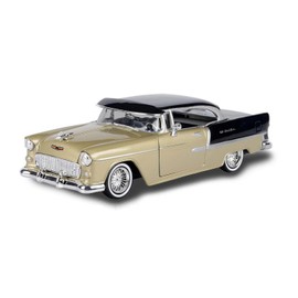 1955 Bel Air Lowrider Sedan, Gold/Black - 79031WL - 1/24 Scale Diecast Model Car