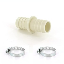 DL-pro Drain Hose Connector for Inner Diameter 22 mm Drain Hose Washing Machine Dishwasher Hose Connector (with 2 Hose Clamps)