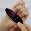Black Cat in Space with Stars and Galaxy Double-Sided Oval