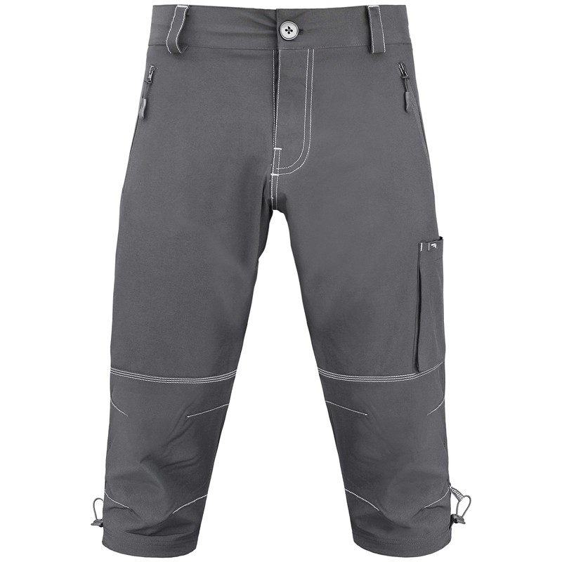 Brisk Bike 3/4 MTB Short Mountain Bike Cycling Short (Grey,