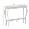 ChooChoo 47 Inch Narrow Console Table, Chic Accent Sofa Table,