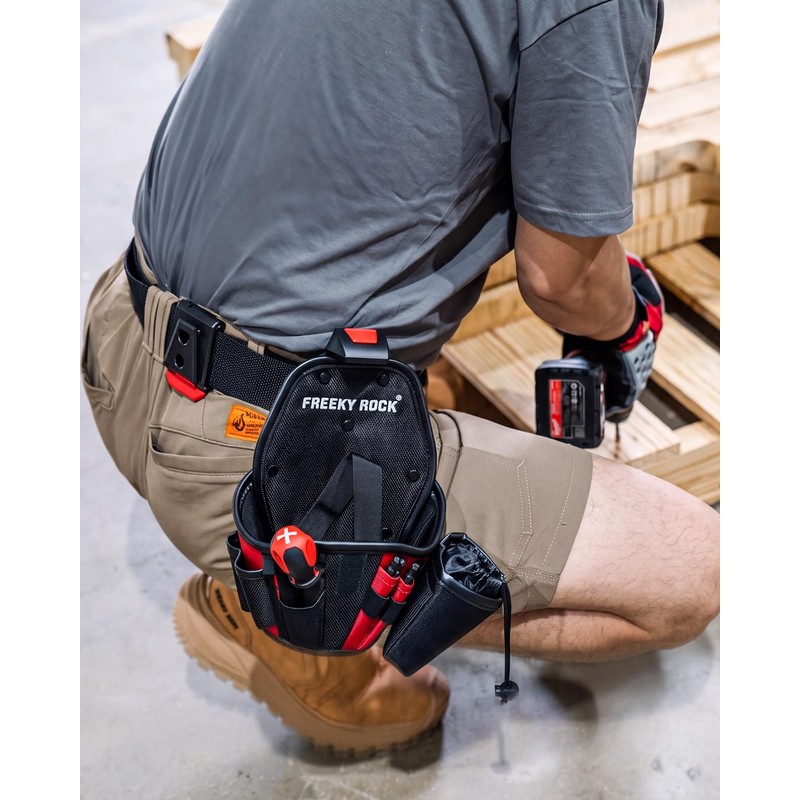 Drill Holster with Multi Pockets, Heavy-Duty Impact Driver Tool Pouch