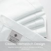 CLOUDLOOM Set of 12 Hemstitch Dinner Napkins 100% Cotton -