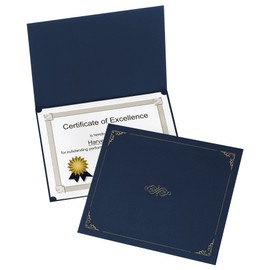 Oxford Certificate Holders, Letter Size, Dark Blue, 5 per Pack (29900235BGD)