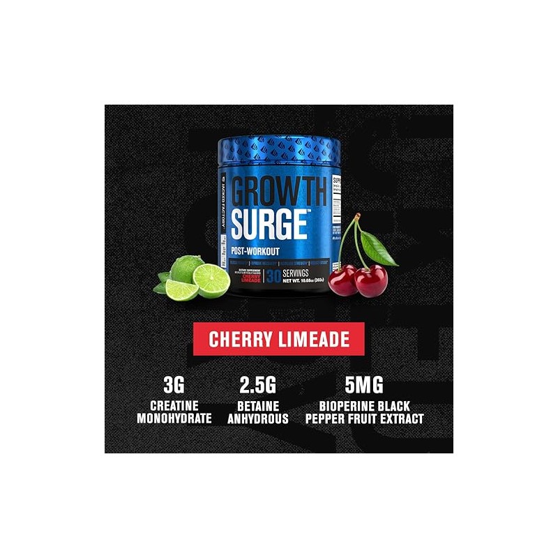 Jacked Factory Growth Surge Creatine Post Workout Carnitina Suplemento Diario