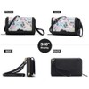 Women Crossbody Wallet Purse, RFID Card Holder Wristlet Clutch 2