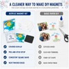 Clear Acrylic Magnet Kit DIY Custom Fridge Magnets Photo Square