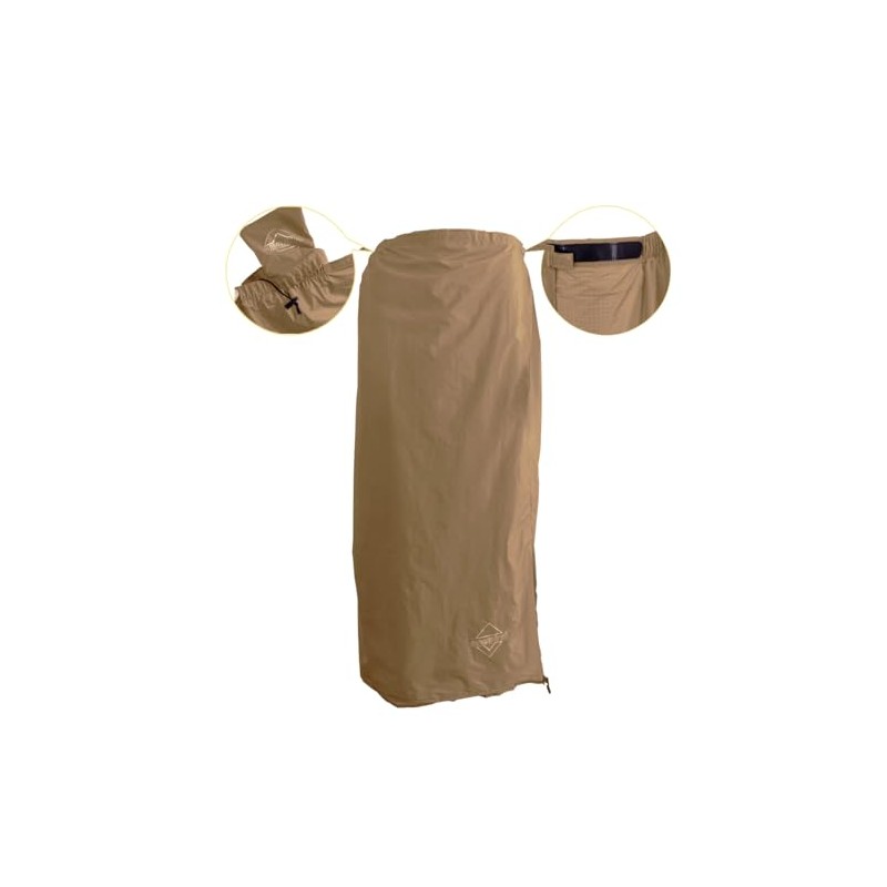 onewind Rain Skirt for Men and Women, Half Poncho Waterproof