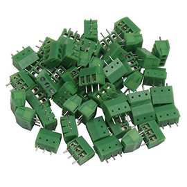 50 x Print Terminals RM 3.5 mm 3-Pin Connection Terminals PCB Terminals