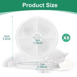 5 Stück Ersatzfilter für Trinkbrunnen, Katzenbrunnen Kohlefilter für 1,85L Katzen Trinkbrunnen 2.0 & 3.0 Katzen Hunde Trinkbrunnen Ersatzfilter mit Harz und Aktivkohle