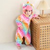LOLANTA Baby Animal Costume Unicorn Jumpsuit Hooded Toddlers Fleece Rompers