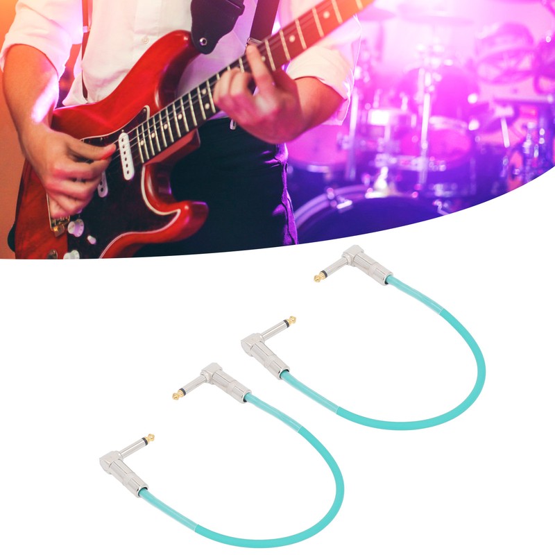 2PCS 12 Inch Guitar Jumper 1/4 Inch Plug Guitar Effect