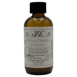 JAX Silver Plating Solution - Metal Finishing Solution - Antique Finish Without Heat or Electricity - 4 Ounce