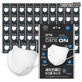 CareOn 웰크론 케어온 세이프메디 KF94마스크 [2D/새부리형] 1Px50개 Welcron Careon Safe Medi KF94 Mask [2D/Beak Type] 1Px50 pieces