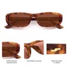 SOJOS Retro Rectangular Polarised Sunglasses Women's Slim Square UV400 Sunglasses