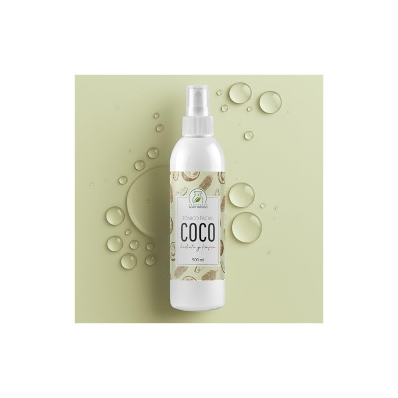Tónico Facial Hidratante De Coco 500 Ml Productos Mart Mexico