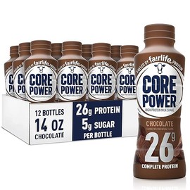 Fairlife Core Power Protein Shake Vanilla 26g Bottle 14oz 12 Pack - Energizing Drink with Protein for Daily Focused Energy - Beverage Sport - Flavor: Chocolate