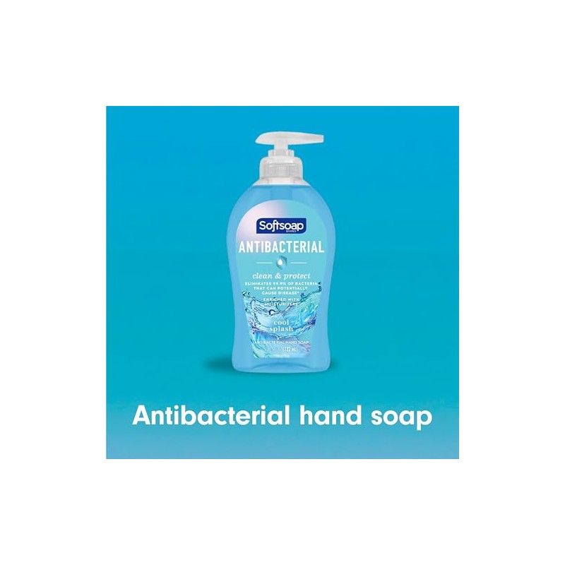 Softsoap Clean & Protect Antibacterial Liquid Hand Soap, Cool Splash