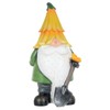 Garden Gnome Ornament Novelty Resin Standing Figure Patio Outdoor -