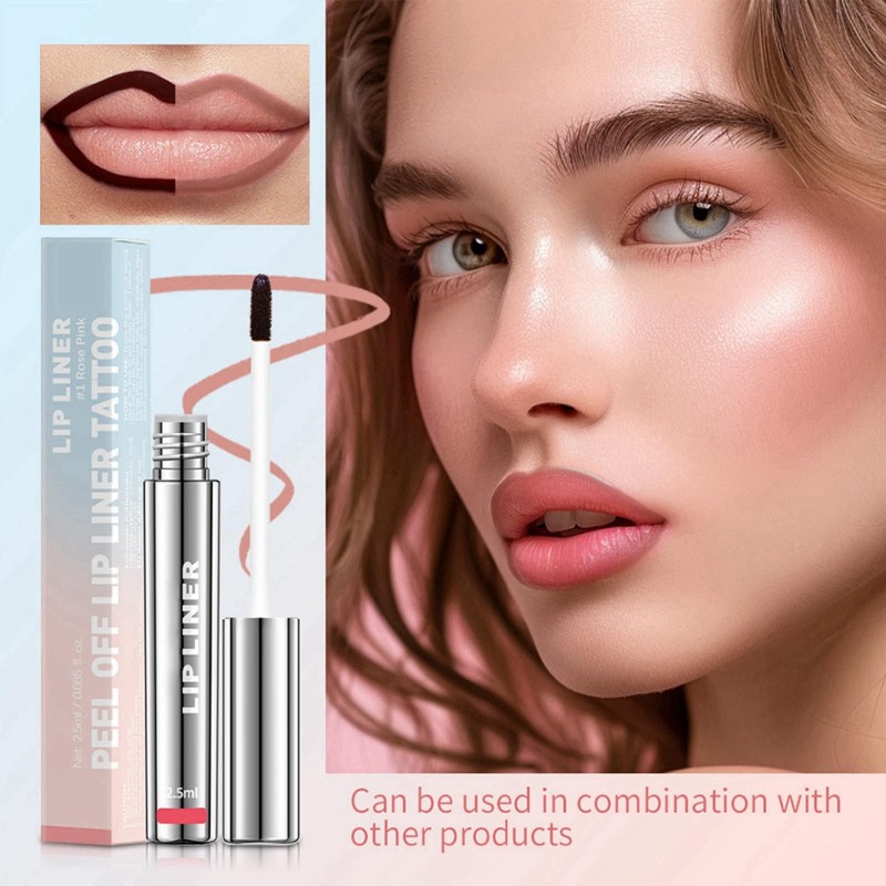 LaluluTek Peel-Off Lip Liner Stain - Rich & Anti-Smudge Formula