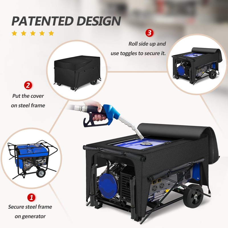 Porch Shield Generator Covers Running - Heavy Duty Waterproof Generator