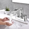 Bathroom Sink Faucet for 3 Hole, Hurran 4 Inch Bathroom