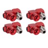 4Pcs 360 Degree Air Hose Connector 1/4in NPT Thread Industrial