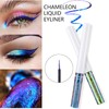HERBENJOY Chameleon Eyeliner,Metallic Liquid Eyeliner Blue Changing Long-lasting Holographic Glitter