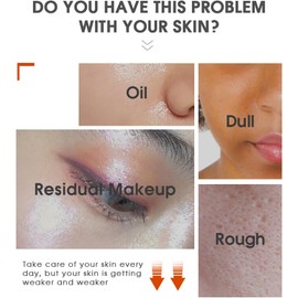 Limpiador Facial con Vitamina C y Niacinamida, Limpieza Profunda Hidratante, Eliminación de Puntos Negros, Espumante,150ml (1 Botella)