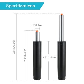 weyleity Office Chair Gas Lift Cylinder Replacement Heavy Duty Hydraulic Pneumatic Office Chair Piston Office Chair Replacement Parts Universal Size Fits Most Office Chairs with Gloves