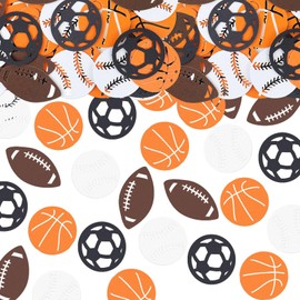 Blumomon 200pcs Sport Confetti Rugby Baseball Football Birthday Party Decorations Basketball Confetti Party Table Decoration Baby Shower Decoration Sport Themed Party Supplies