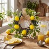6pcs 6 Pcs 9" Lemon Wreaths Blueberry Eucalyptus Cabinet Flowered