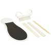 Bath Accessories 8 Piece Pedicure Set, White