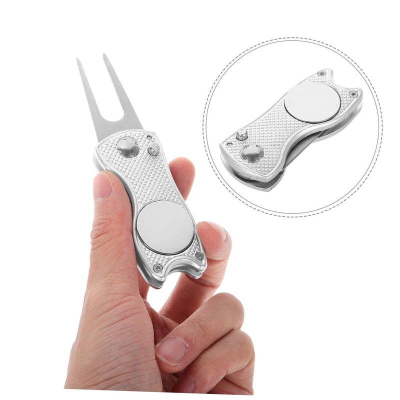 WOONEKY Golf Green Fork Tool Divot Training Repair Tool Portable