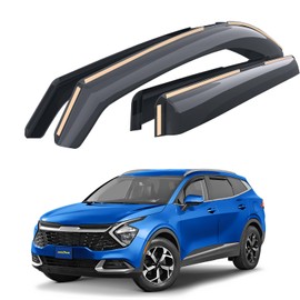 Goodyear Shatterproof in-Channel Window Deflectors for Kia Sportage 2023-2026, Rain Guards, Window Visors for Cars, Vent Deflector, Car Accessories, 4 pcs - GY008440