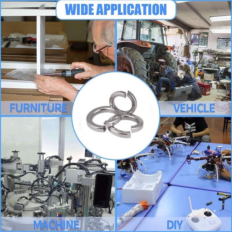 TERF® M3 Square Section Spring Washer M3 (3mm) Steel Split