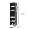 Ersozrin Hanging Shelf Hanging System Wardrobe Cupboard Organiser 6 Compartments