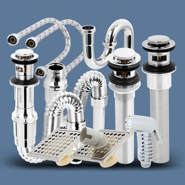 Vanity Accessories Drain Pop Up Trap Automatic Accessories Bathroom Parts Multipurpose P Trap