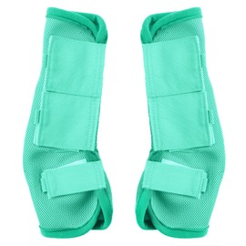 Gallopoff Fly Boots for Horses Set of 4, Non-Slip Horse Fly Boots, Comfy Airflow Mesh, No More Stomping & Horsefly Nuisance Green Cob