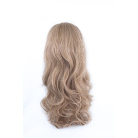 Bombshell Hair Extensions 3/4 Half Head Hair Piece 24 inches Heat Resistant Synthetic Long Curly Thick Wig (M16 LIGHT ASH BLONDE M16)