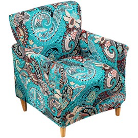 Buenanir Accent Chair Covers with Arms Stretch Mid Century Modern Accent Chair Slipcovers 1-Piece Printed Banquet Arm Chair Cover Couch Sofa Covers Protector for Living Room Office Hotel #1