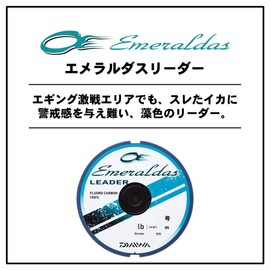 Daiwa Fluoro Line Emeraldas Leader, No. 1.75, 118.4 ft (35 m), Natural Green