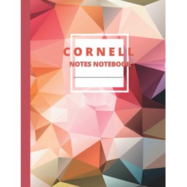 Cornell Focus: Rainbow Crystals Cover Design | Cornell Note-Taking System Study Aid Notebook | 8.5" x 11" | Large Soft Cover | 120 Note Pages | Effective Notes Organizer and Study Aid