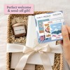 Navy Peony Japan Magnet Set - Hand-Illustrated Postage Stamp-Style Fridge
