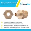 SharkBite 1/2 x 3/4 Inch Crimp MNPT Male Adapter, Brass
