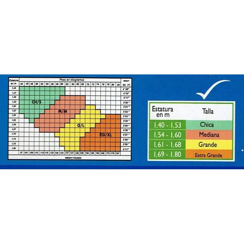 Pantimedia Prevent Mediana Compresión (Negro, Mediana)