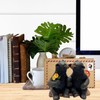Napkin Holder with Kissing Bears Cabin Rustic Style Dining Décor