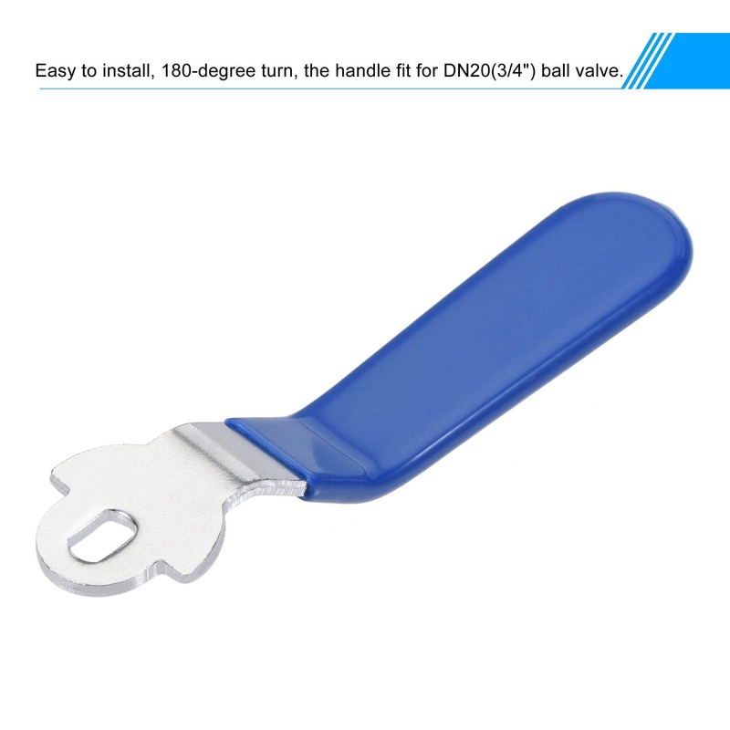 sourcing map Lever Handle Iron Chrome Plated Replacement 180 Degree