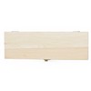 Plain Unfinished Wood Pencil Box, Unpainted Small Rectangle DIY Artist